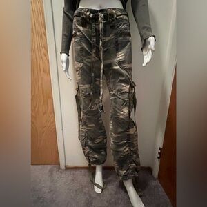 Miss Me Camouflage Cargo Pants